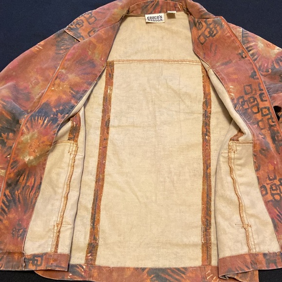 Vintage Chico’s Design Denim Style Jacket Size 0 - Picture 12 of 16